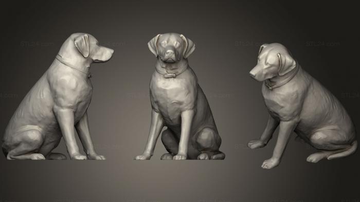 Animal figurines (Labrador (Female), STKJ_1127) 3D models for cnc